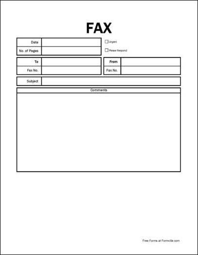 How to hand write a fax cover sheet
