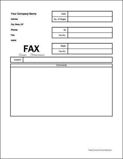 How to hand write a fax cover sheet