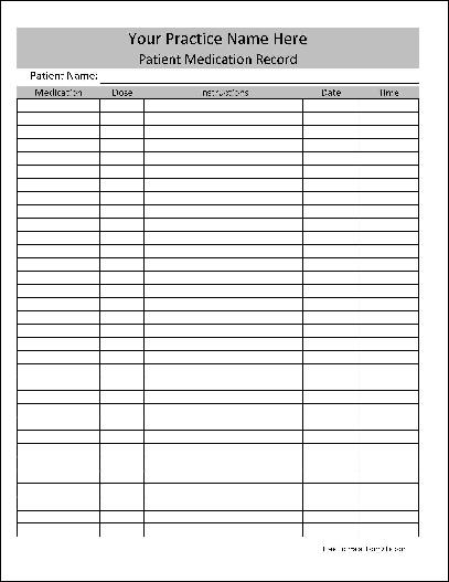 Patient Tracking Template from www.formville.com