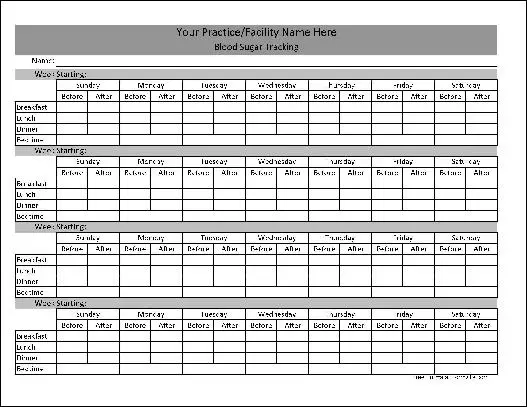 Diabetes Chart Tracker