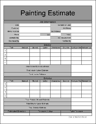 House Painting Proposal Templates